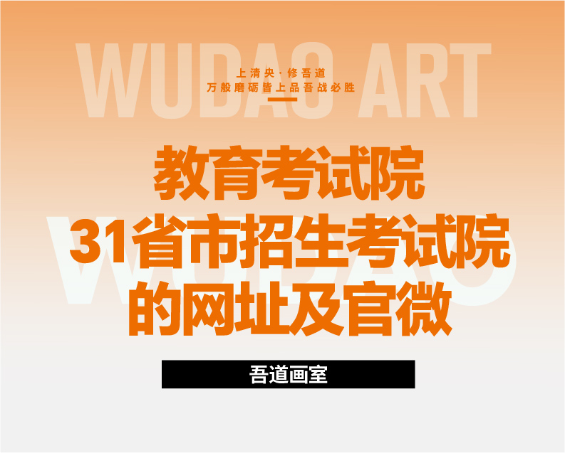 美术生家长必读！干货各省教育考试院网址